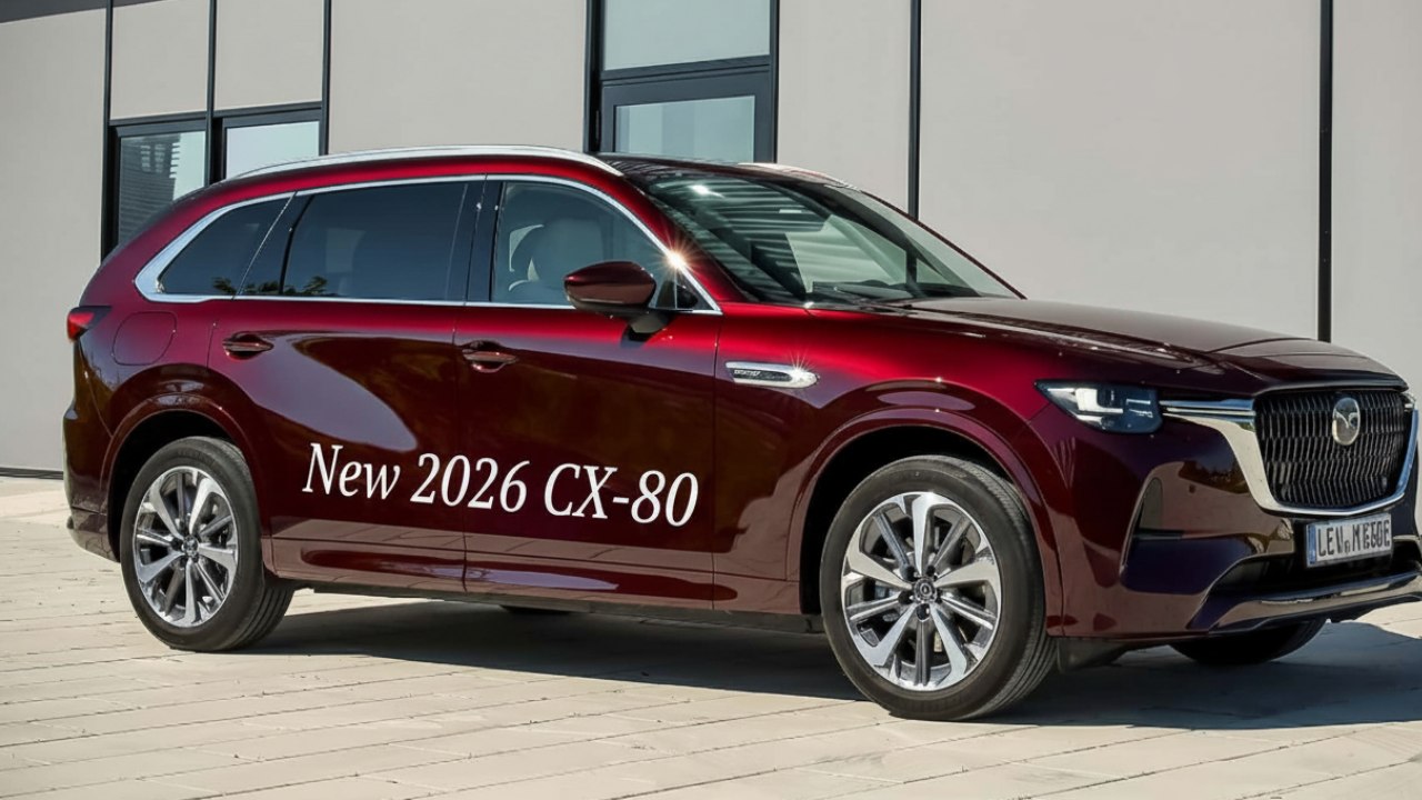 2026 Mazda CX-80: Plug-in-Hybrid, Diesel, HVO100 und mehr Ausstattung