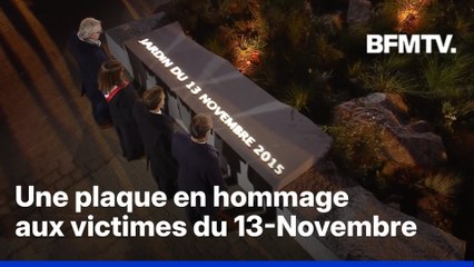 13-Novembre: la plaque en hommage aux victimes dévoilée dans le Jardin du souvenir