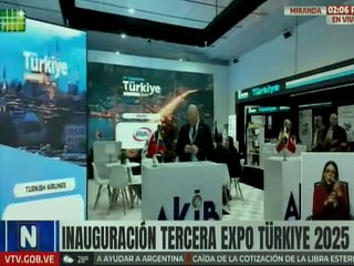 Vicepresidenta Delcy Rodríguez inaugura la tercera edición de la Expo Türkiye 2025 en Caracas