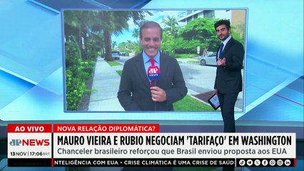 AGORA VAI? Mauro Vieira e Rubio negociam tarifaço em Washington