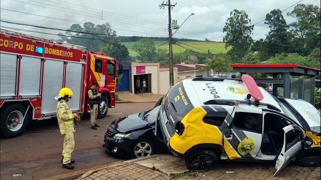 Correria e acidente mobilizam várias equipes da PM na Região Norte