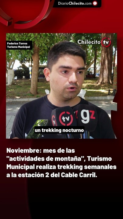 Noviembre: mes de las "actividades de montaña", Turismo Municipal realiza trekking semanales a la estación 2 del Cable Carril.