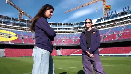 Barcelona femenino visita por primera vez el Spotify Camp Nou
