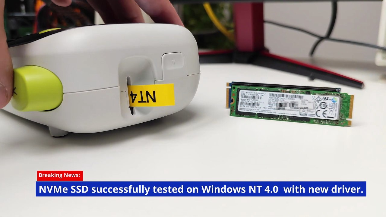 Windows NT 4.0 get NVMe Support with a native SCSIPort driver