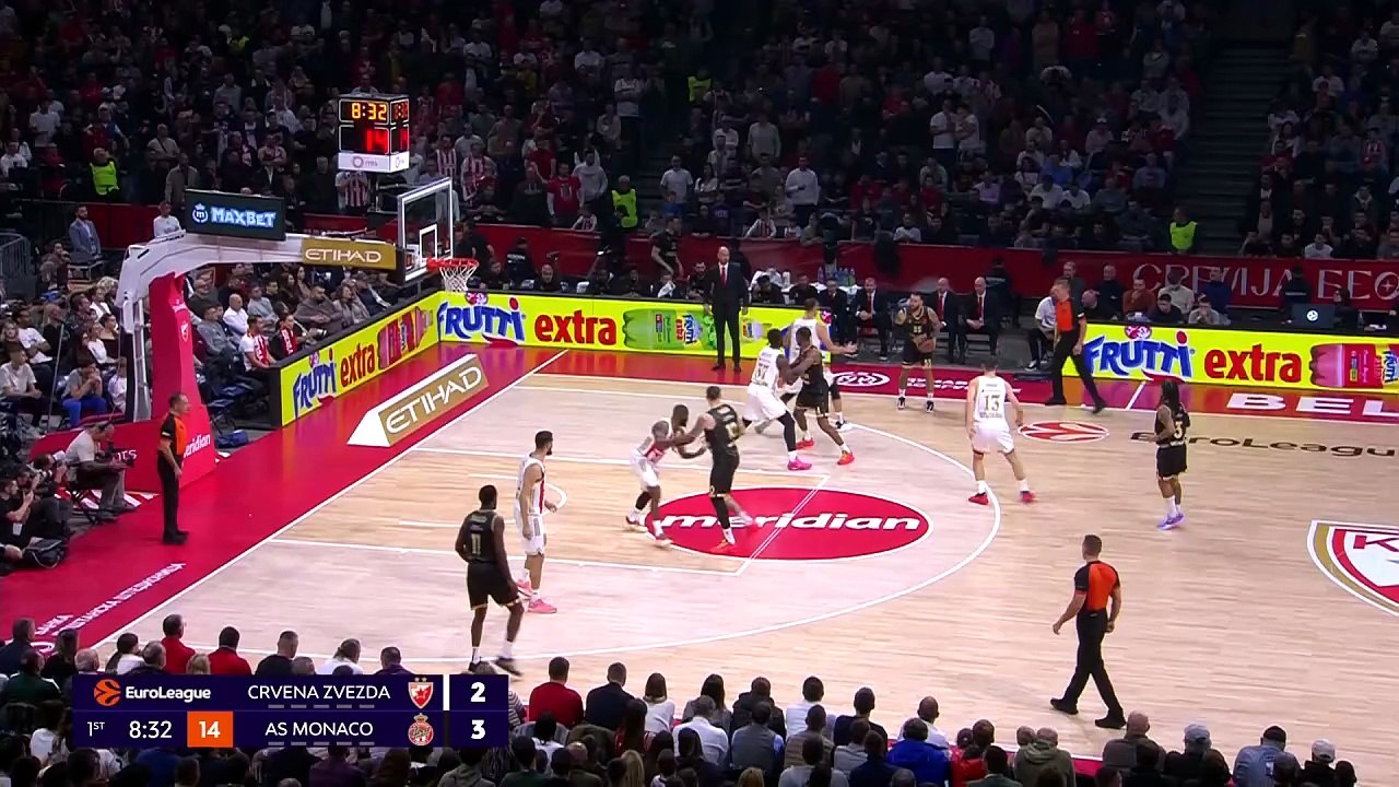 Le résumé de Étoile Rouge de Belgrade - Monaco - Basket - Euroligue (H)
