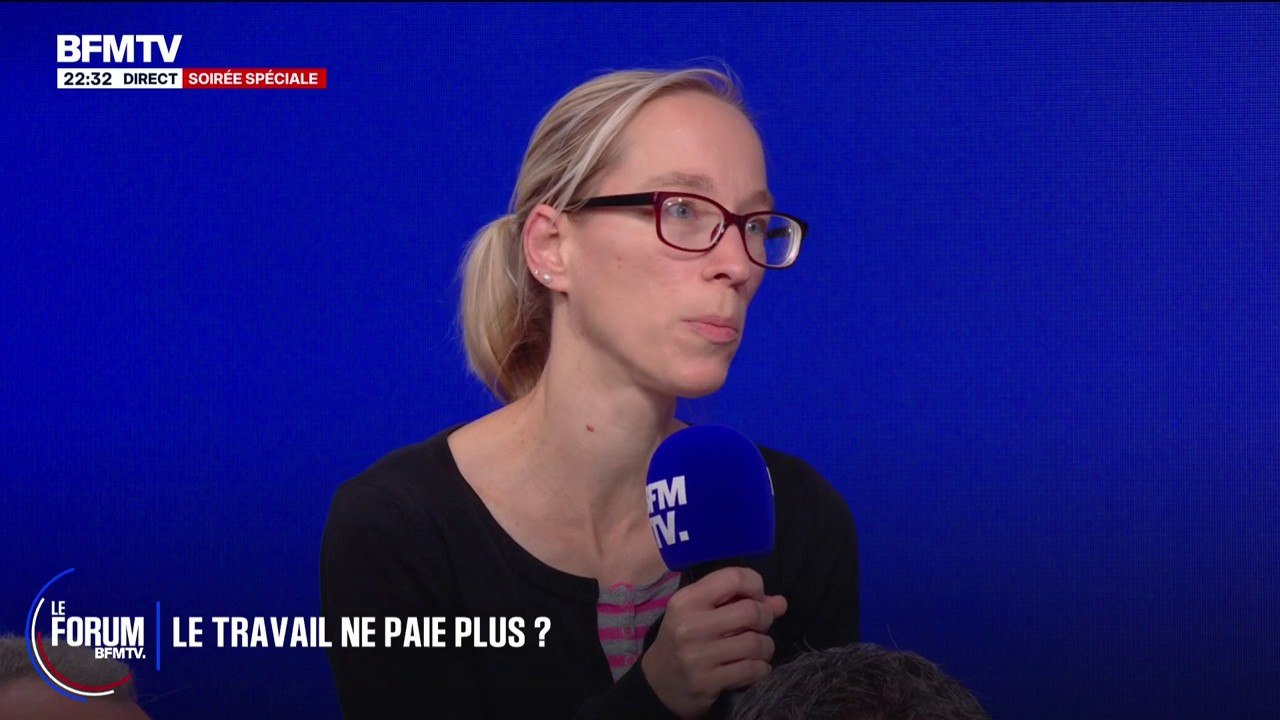 FORUM BFMTV - "Il faut faire attention à ses dépenses", dit Aurélie, intervenante en université, qui peut gagner entre 129 euros et 1.200 euros, selon les mois