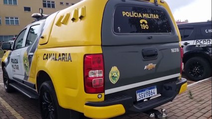 Dupla é presa por desobediência em ação da Cavalaria da PM na região Norte de Cascavel