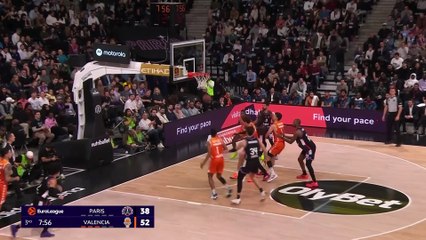 Les 17 points de Nadir Hifi contre Valence - Basket - Euroligue (H) - Paris Basketball