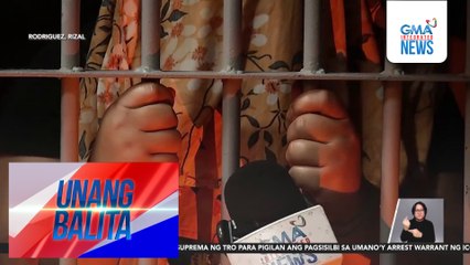 Babaeng nagpakilalang taga-media, inaresto matapos magbanta umano sa ilang empleyado ng Rodriguez LGU; suspek, itinanggi ang paratang | Unang Balita