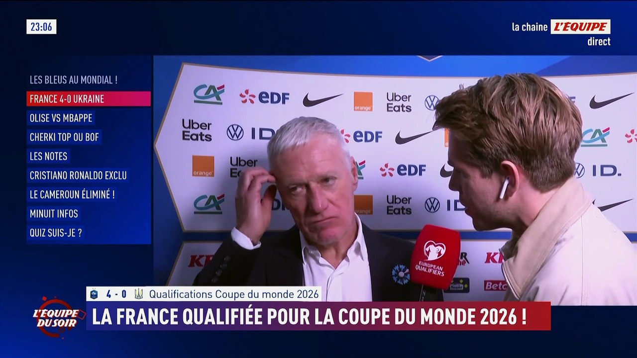 Didier Deschamps : «  C'est souvent le même cas de figure quand on se retrouve face un bloc bas » - Foot - Qualif. Coupe du monde