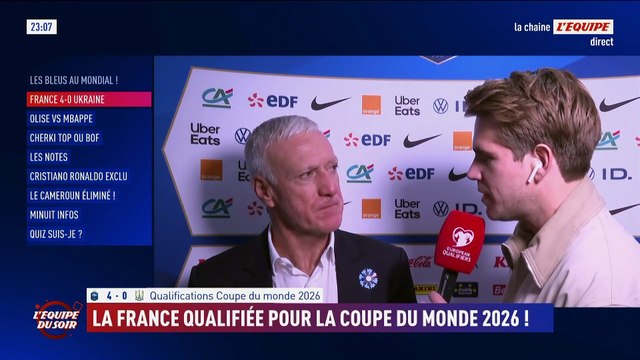 Didier Deschamps : « Je préfère que Cherki soit plus haut entre les deux lignes » - Foot - Qualif. Coupe du monde