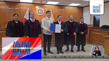 Atty. Jan Franz Chan, naiproklama nang representative ng Ako Bicol Party-list bilang kapalit ni Zaldy Co | Unang Balita