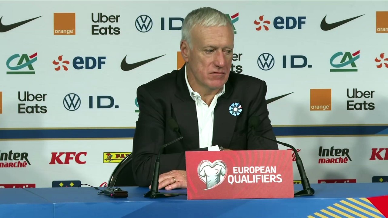 Didier Deschamps salue les qualités de leader de Kylian Mbappé : « Il assume totalement ce rôle de capitaine » - Foot - Qualif. Coupe du monde - Bleus