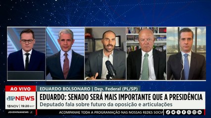 “Acredito que Jair Bolsonaro voltará a ser presidente”, afirma Eduardo Bolsonaro