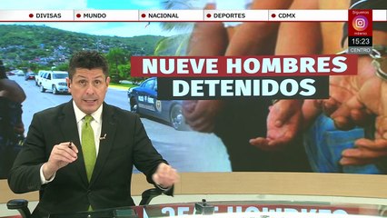 En Acapulco, nueve personas son detenidas en un operativo; se les confiscó droga, armas y vehículos