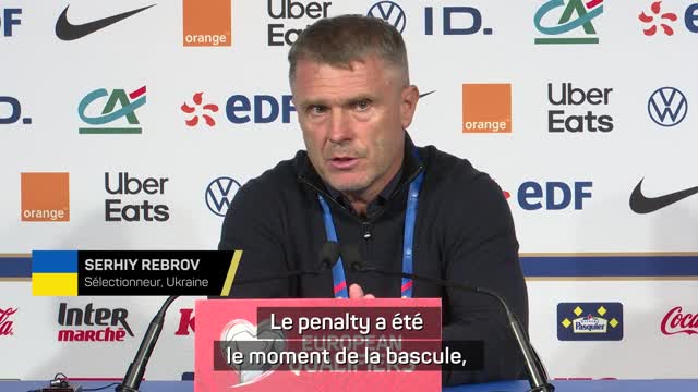 Ukraine - Rebrov : "Le penalty, ça a été la bascule"