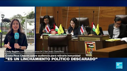 Informe desde San José: presidente de Costa Rica comparece en proceso para retirarle la inmunidad