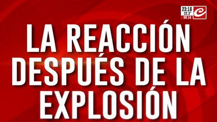 La reacción despues de la explosión