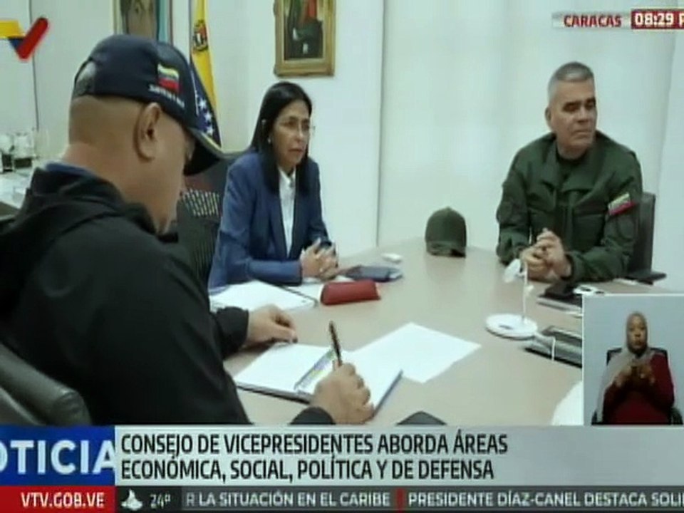 Consejo de Vicepresidentes Sectoriales evalúa estrategias en el área económica y seguridad