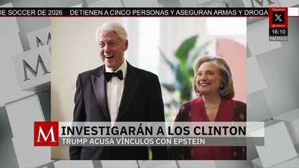 Gobierno de EU ordena una investigación en contra de Bill Clinton por vínculos con Epstein