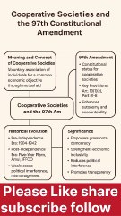 Cooperative Societies & 97th Constitutional Amendment | Explained for UPSC 2025
