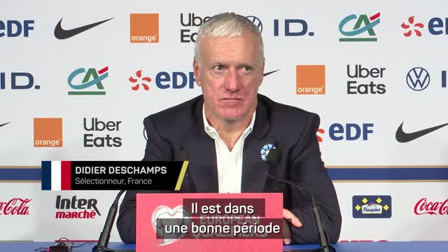 Bleus - Deschamps : "Mbappé assume totalement son rôle de leader"