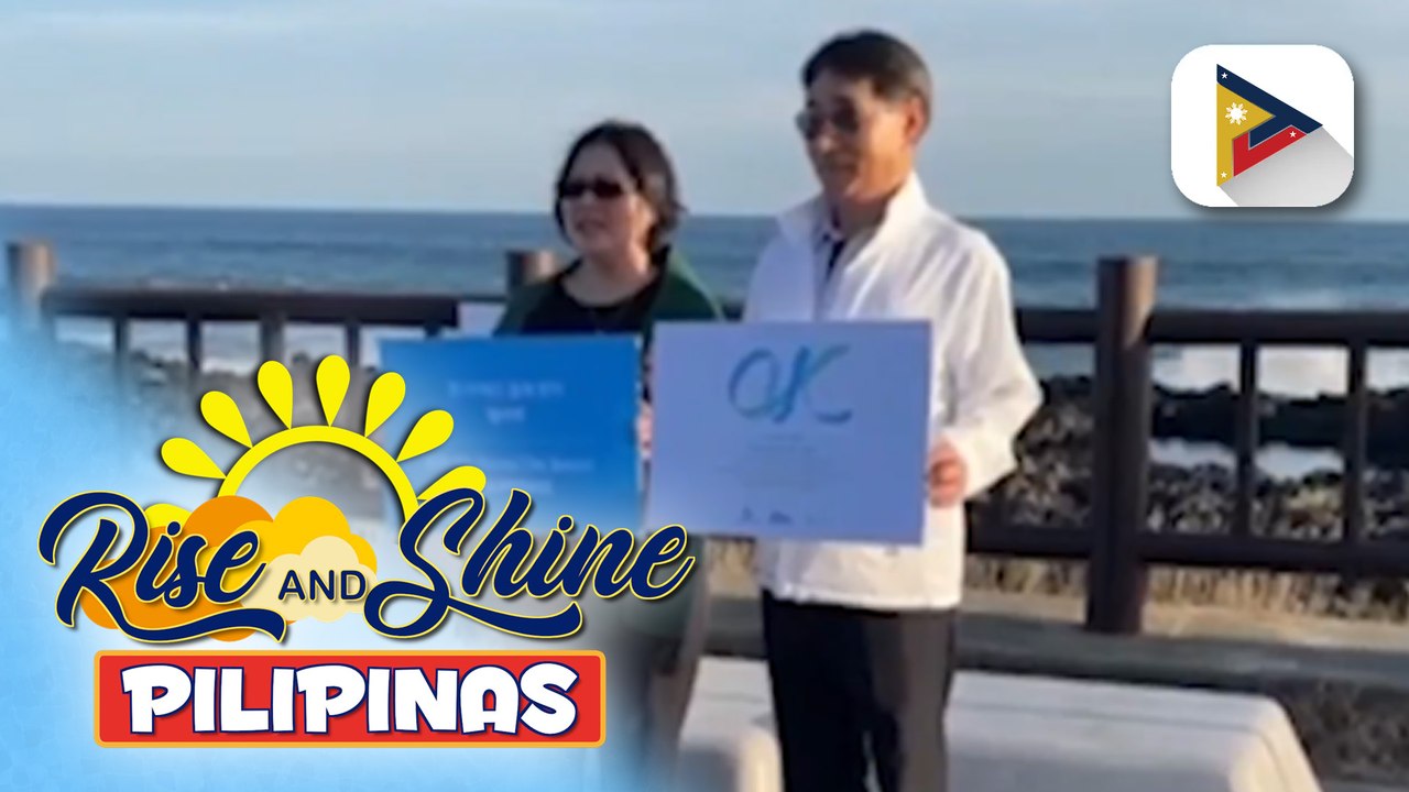 Sampung commemorative benches, itinayo sa ASEAN-Korea Olle Trail 8 sa Jeju Island, South Korea | ulat ni Jay Lagang