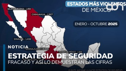 Las cifras de homicidios en el país muestra el fracaso de la estrategia de seguridad