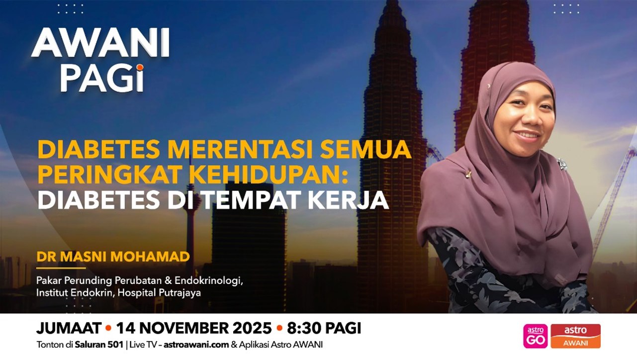 AWANI Pagi: Diabetes merentasi semua peringkat kehidupan | Diabetes di tempat kerja