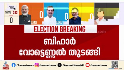 ബിഹാറിൽ വോട്ടെണ്ണൽ ആരംഭിച്ചു; പോസ്റ്റൽ വോട്ടുകൾ എണ്ണി തുടങ്ങി