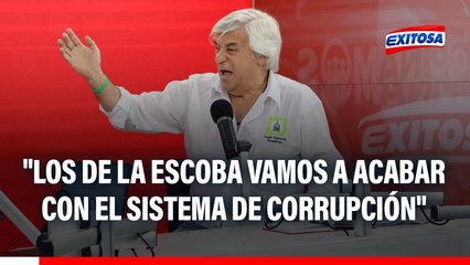 Fernando Olivera: "Los de la escoba vamos a acabar con el sistema de corrupción"