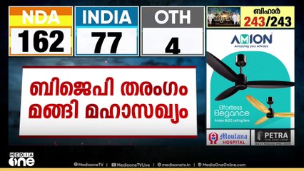 ബിഹാർ മാറില്ല? മങ്ങി മഹാസഖ്യം... കോൺ​ഗ്രസ് 13 ഇടത്ത് ; LJP 10 ഇടത്ത്....