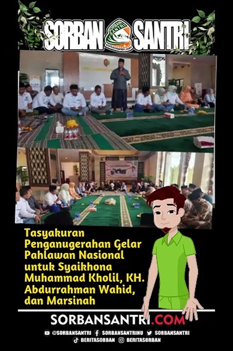 Tasyakuran Penganugerahan Gelar Pahlawan Nasional di kantor DPRD Kab. Mojokerto