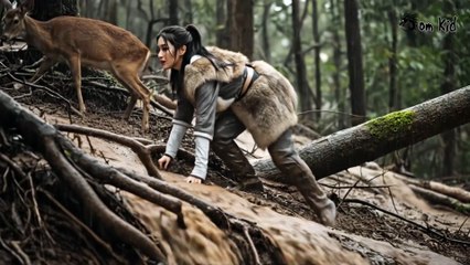 Part 5 - Wolf Girl Alone Survival in the Wild - The Giant Python Chase in the Tropical Rainforest - YouTube