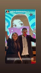 Δημήτρης Παπανικολάου: Με την κόρη του, Άρια που παρουσίασε το πρώτο της βιβλίο