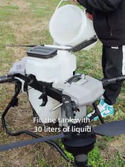 EFT Z30S agricultural drone spraying test