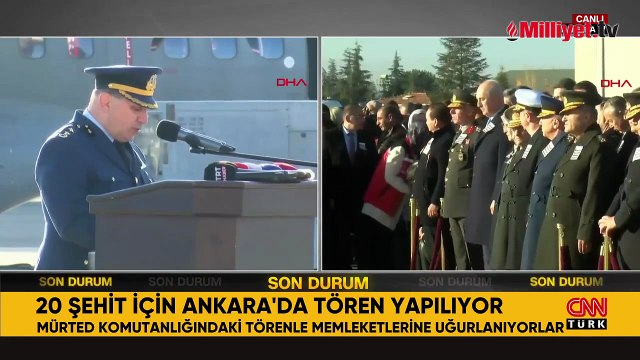 Gürcistan'da düşen uçakta şehit olan askerlerimizi uğurluyoruz