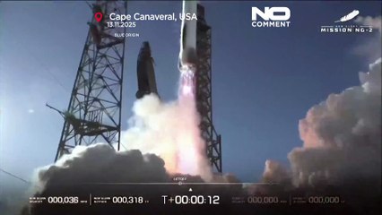 Blue Origin lança sondas orbitais gémeas da NASA para Marte e aterra propulsor pela primeira vez