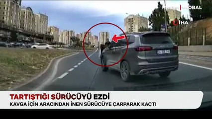 Tartıştığı sürücüyü önce ezdi, sonra kaçtı: "Feci şekilde yaralandı"