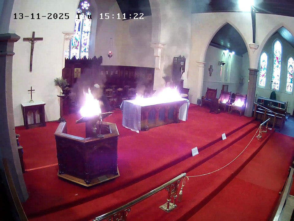 Lydiard Street Church alleged fire