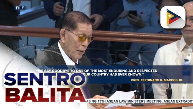 PBBM, nagpaabot ng pakikidalamhati sa pagpanaw ni Chief Pres'l Legal Counsel Juan Ponce Enrile; mga legasiya ni Enrile, kinilala ng Pangulo
