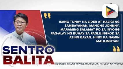 Kamara, nagdadalamhati rin sa pagpanaw ni Chief Pres'l Legal Counsel Juan Ponce Enrile; ilang mga kongresista, nagbalik-tanaw sa mga legasiya ni Enrile | ulat ni Mela Lesmoras