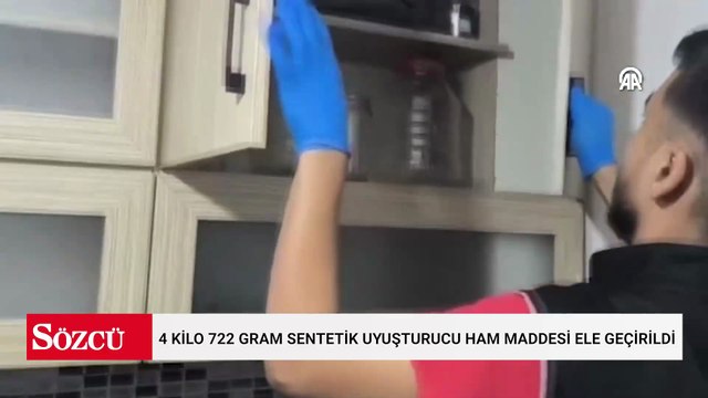 Adana'da 4 kilo 722 gram sentetik uyuşturucu ham maddesi ele geçirildi