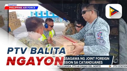 PAF at US Marines, nagsagawa ng joint foreign disaster relief mission sa Catanduanes
