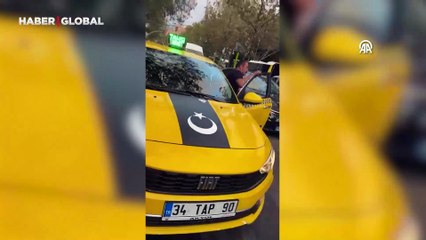 Ataşehir'de kuryeye yumruk atan taksi sürücüsüne para cezası uygulandı