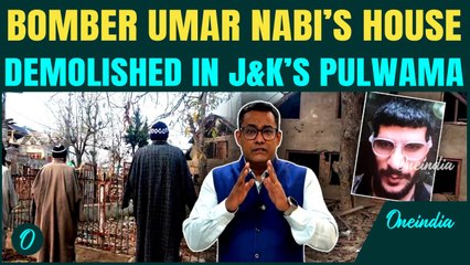 Delhi Blast Probe: BIG ACTION against BOMBER Umar Nabi | Security Forces DEMOLISH House in Pulwama