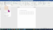 How to Merge cells in Word Table