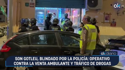Son Gotleu, blindado por la policía: operativo contra la venta ambulante y tráfico de drogas