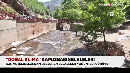 “Doğal klima” Kapuzbaşı Şelaleri, kar ve buzdan besleniyor