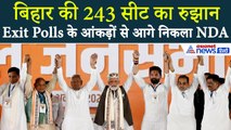बिहार की 243 सीटों पर EC का रुझानः डबल सेंचुरी के करीब NDA, महागठबंधन साफ
